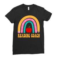 Reading Coach Rainbow Pencil Back To School Appreciation T Shirt Ladies Fitted T-shirt | Artistshot