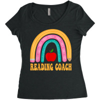 Reading Coach Rainbow Pencil Back To School Appreciation T Shirt Women's Triblend Scoop T-shirt | Artistshot