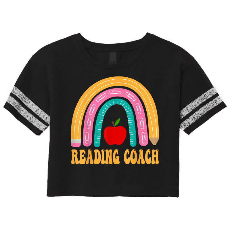 Reading Coach Rainbow Pencil Back To School Appreciation T Shirt Scorecard Crop Tee by survisgn | Artistshot