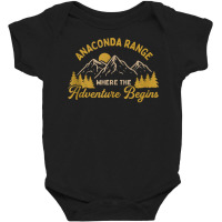 Where The Adventure Begins Anaconda Range Hiking Montana Tank Top Baby Bodysuit | Artistshot