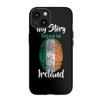 Irish Pride Fingerprint   My Story Started In Ireland Flag T Shirt Iphone 13 Case | Artistshot