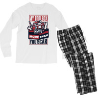 My Toolbox Costs More Than Your Car Auto Mechanic T Shirt Men's Long Sleeve Pajama Set | Artistshot