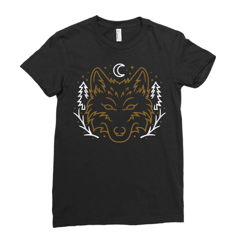 Wolf Branch Ladies Fitted T-Shirt by Quilimo | Artistshot