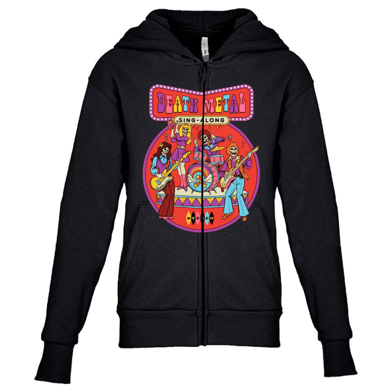 Death Metal Youth Zipper Hoodie by Cool Design | Artistshot