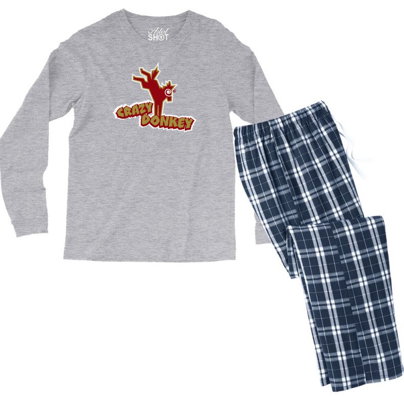 Crazy Donkey Men's Long Sleeve Pajama Set | Artistshot