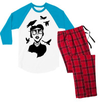 Edgar Allan Poe Men's 3/4 Sleeve Pajama Set | Artistshot