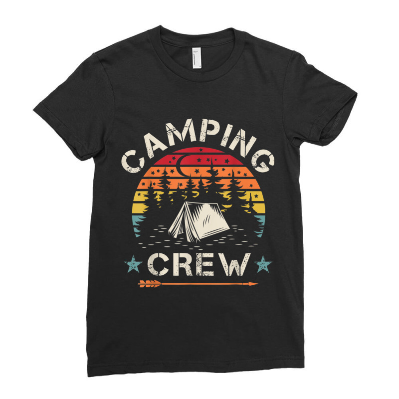 Camping Crew Ladies Fitted T-Shirt by moonlight2270 | Artistshot