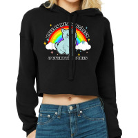 Life Is Meaningless Everything Dies Cute Nihilism Design T Shirt Cropped Hoodie | Artistshot