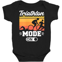 Womens Triathlon Mode On Cycling Swimming Running Triathlete Tank Top Baby Bodysuit | Artistshot