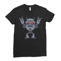 Metalhead - Heavy Metal Robot Devil Ladies Fitted T-shirt | Artistshot