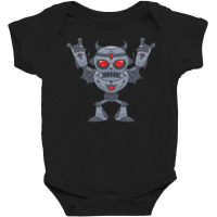 Metalhead - Heavy Metal Robot Devil Baby Bodysuit | Artistshot