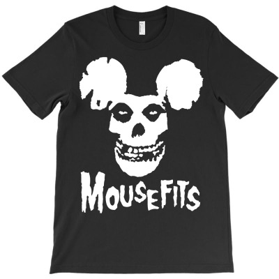 Mouse Fits White Print T-shirt Designed By Mike