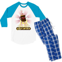 Hot Chocolate & Brownies Men's 3/4 Sleeve Pajama Set | Artistshot