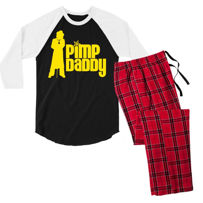 Custom Pimp Daddy Mens 34 Sleeve Pajama Set By Specstore Artistshot 
