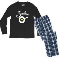 Make A Smile Fried Men's Long Sleeve Pajama Set | Artistshot