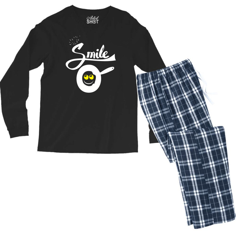 Make A Smile Fried Men's Long Sleeve Pajama Set by Chilistore | Artistshot