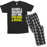 Alcohol And Calculus Dont Mix Men's T-shirt Pajama Set | Artistshot