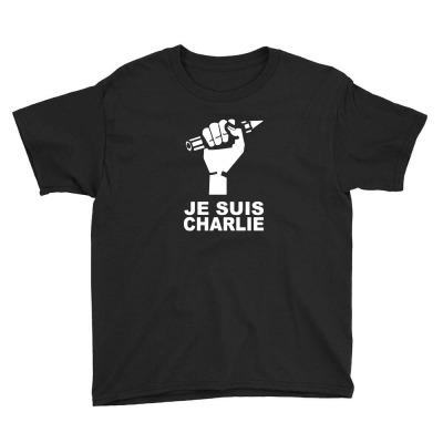 Je Suis Charlie Youth Tee Designed By Zxco Tees