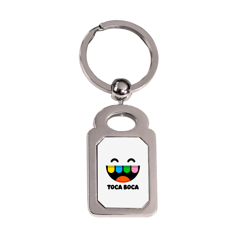 Toca Boca Life Silver Rectangle Keychain | Artistshot