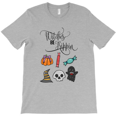 Witches Be Trippin T-shirt Designed By Devart