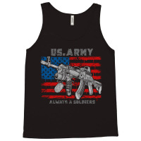 America Usa Army Machine Gun Tank Top | Artistshot