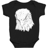 Bald Eagle T  Shirt Line Drawing Of A Bald Eagle T  Shirt Baby Bodysuit | Artistshot