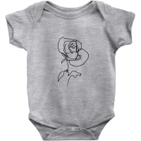 Rose Flower With Leaves Baby Bodysuit | Artistshot