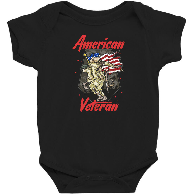 American Army Brotherhood Veteran Baby Bodysuit | Artistshot