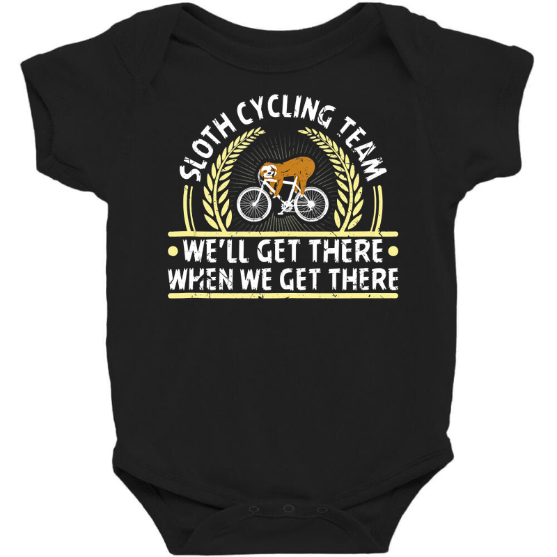 Sloth Cycling Team Funny Biking Cycling Bike Bicycle Ride Tank Top Baby Bodysuit | Artistshot