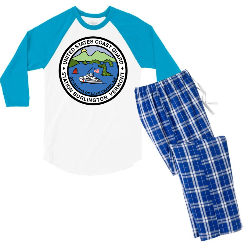 Burlington Coast Guard Men s 3 4 Sleeve Pajama Set. By Artistshot