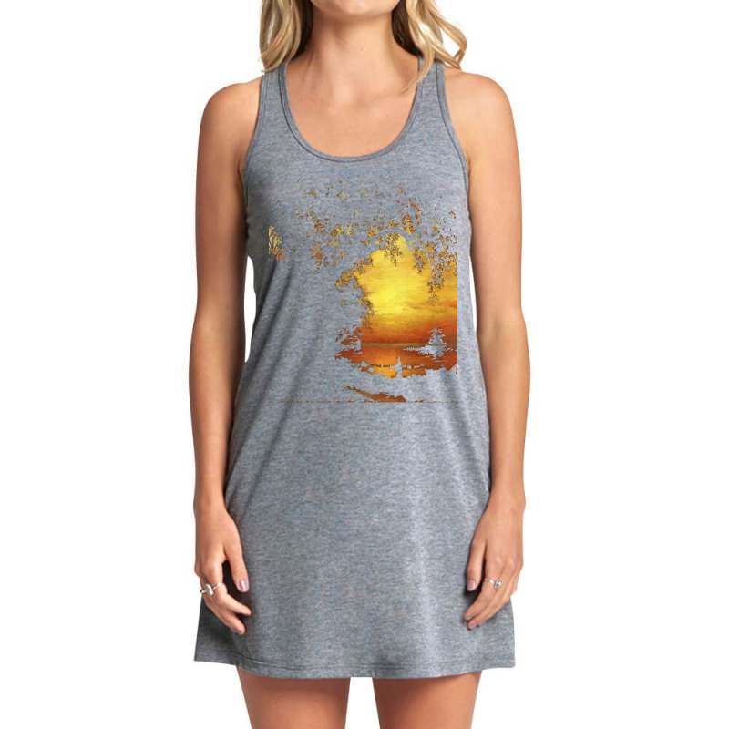 Famous Paintings T  Shirt Island Of New Providence By Albert Bierstadt Tank Dress by rwilliamson105 | Artistshot