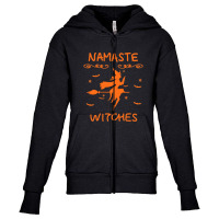 Namaste Witches Broom Gangsta Yoga Halloween Costume Women T Shirt Cop Youth Zipper Hoodie | Artistshot