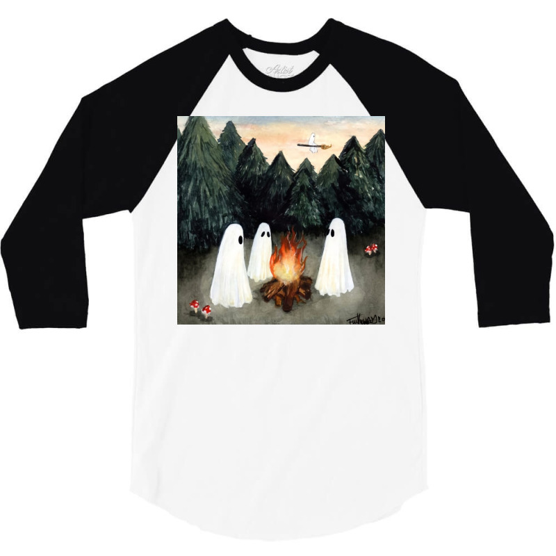 Phoebe Playing Bonfire 3/4 Sleeve Shirt | Artistshot