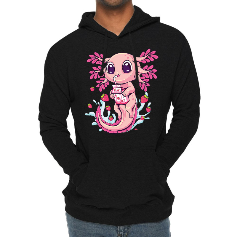 Pastel Goth Strawberry Milk Shake  Aesthetic T Shirt Lightweight Hoodie | Artistshot