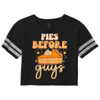 Pies Before Guys Funny Foodie Meme Pumpkins Thanksgiving T Shirt Scorecard Crop Tee | Artistshot