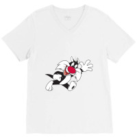 Sylvester Cat V-neck Tee | Artistshot