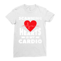 Scanning Hearts Is My Cardio Cardiology For A Cardiologist Premium Ladies Fitted T-shirt | Artistshot