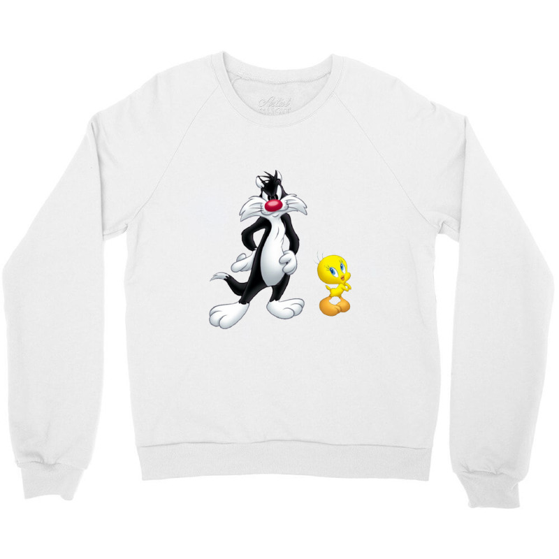 Tweety And Sylvester Crewneck Sweatshirt by robinjumpstart | Artistshot