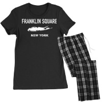 Vintage Franklin Square Long Island New York T Shirt Women's Pajamas Set | Artistshot