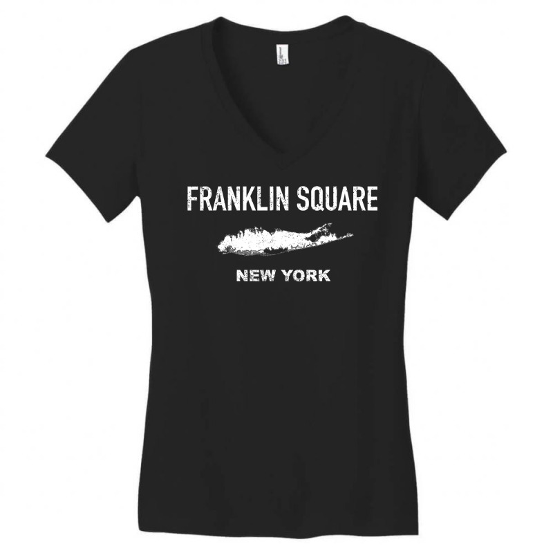 Vintage Franklin Square Long Island New York T Shirt Women's V-Neck T-Shirt by Binhthai9809 | Artistshot