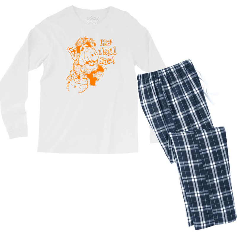 I Kill Me Men's Long Sleeve Pajama Set | Artistshot