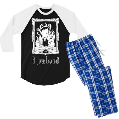 El Joven Lovecraft Men's 3/4 Sleeve Pajama Set Designed By Icang Waluyo