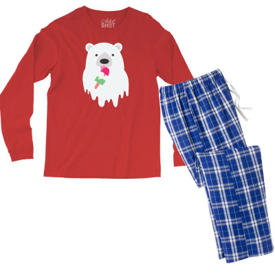 Melted Polar Cream Men's Long Sleeve Pajama Set Designed By Icang Waluyo