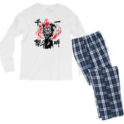 Raging Demon Men's Long Sleeve Pajama Set Designed By Icang Waluyo