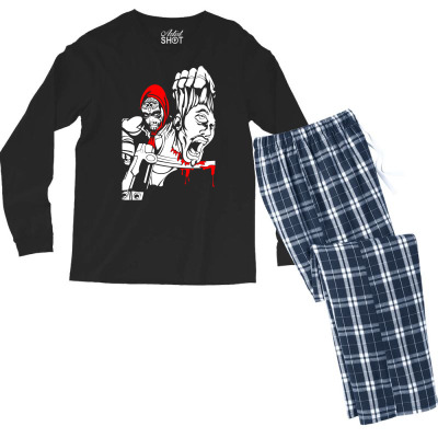 Red Murder Men's Long Sleeve Pajama Set Designed By Icang Waluyo
