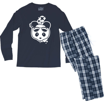 Super Hippies Panda Men's Long Sleeve Pajama Set Designed By Icang Waluyo