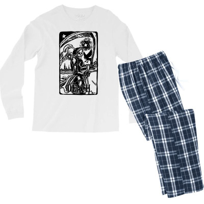 Tarot Death Card Men's Long Sleeve Pajama Set Designed By Icang Waluyo