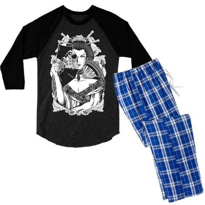 Half Dead Geisha Men's 3/4 Sleeve Pajama Set Designed By Icang Waluyo
