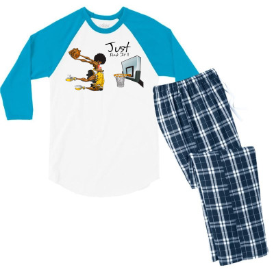 Just Dunk It Men's 3/4 Sleeve Pajama Set Designed By Icang Waluyo
