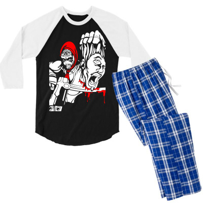 Red Murder Men's 3/4 Sleeve Pajama Set Designed By Icang Waluyo